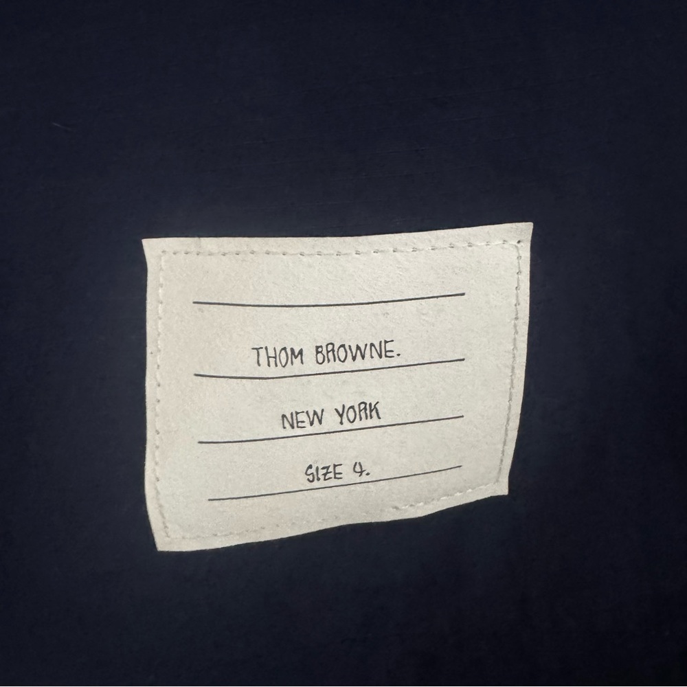 Thom Browne Navy Blue Technical Nylon Cargo Pants Size 4 XL - Picture 3 of 4